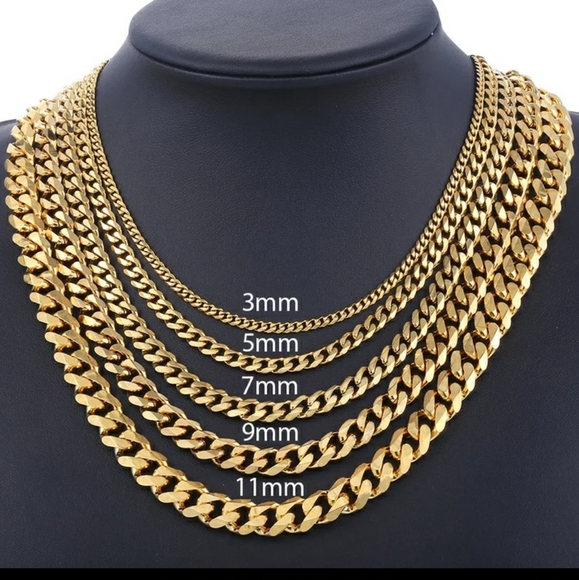 😍New High Quality Gold Chain Link Necklace - Picture 5 of 9